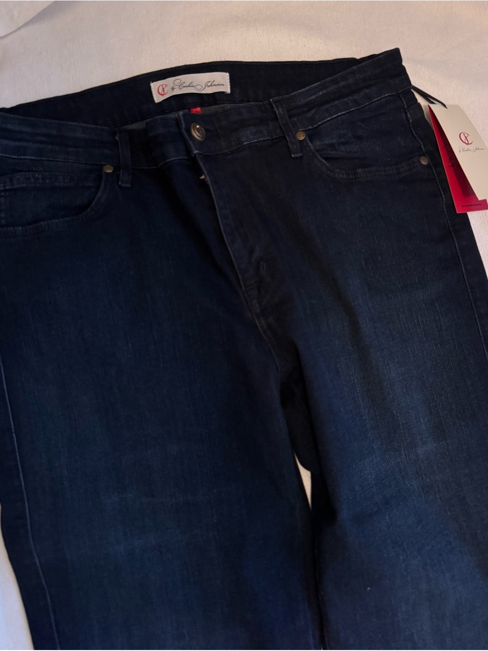 Cookie Johnson by Jones New York Dark Wash Straight Leg Jeans